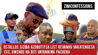 Ostallos Siziba Azobutitsa List ReVanhu Vakatengesa CCC Hwende Na Biti Vayanikwa Pachena [upl. by Rego]