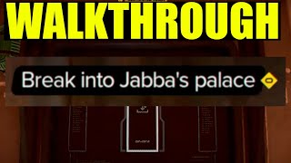 break into jabbas palace star wars outlaws walkthrough partners quest guide [upl. by Sorcim]