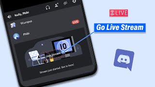 How to go live stream on discord mobile 2024 New Update [upl. by Alaet]