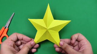 How to make simple amp easy paper star  DIY Paper Craft Ideas Videos amp Tutorials [upl. by Tamar]