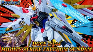 HGCE1144 MIGHTY STRIKE FREEDOM GUNDAM Review！SEEDFREEDOM（BANDAI Gunpla） [upl. by Khajeh]