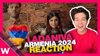 🇦🇲 LADANIVA  Jako REACTION  Armenia Eurovision 2024 [upl. by Anastasius]