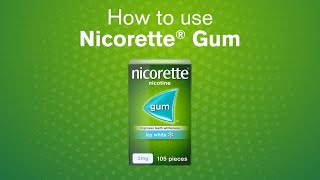 NICORETTE® How to Use Nicotine Gum [upl. by Loreen]