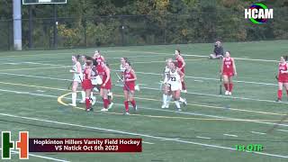 Hopkinton Hillers Varsity Field Hockey VS Natick October 6th 2023 [upl. by Arnoldo]