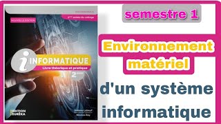 Environnement matériel dun système informatique pour les classes de 2AC  informatique [upl. by Kelwin]