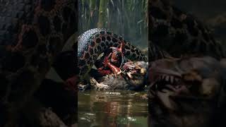 Anaconda vs dangerous dog animals short [upl. by Eixel]