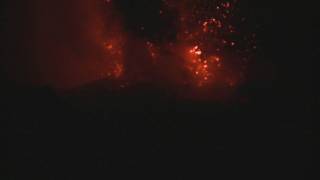 Stromboli volcano eruptions and lava explosions March 2010 [upl. by Dryden]