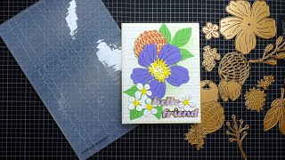 Spellbinders August 2024 Large Die amp Embossing Folder of the Month Tutorial Awesome Florals [upl. by Aibat]