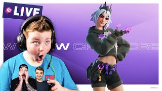 New Fortnite July Crew Pack LIVE Uploads of Fun [upl. by Aleakcim770]