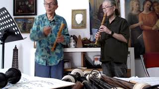 JB Loeillet de Gand Sonata No 5 for two alto recorders [upl. by Nyladnar]