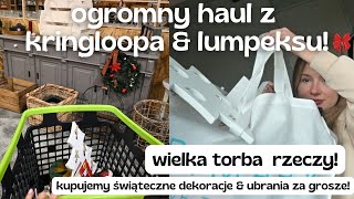 WIELKI HAUL Z KRINGLOOPA amp LUMPEKSU  świąteczne dekoracje i ubrania za grosze [upl. by Amiel982]