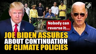 “Nobody can reverse it…” Biden assures about his ‘climate policies’ ahead of Trump assuming office [upl. by Naniac758]