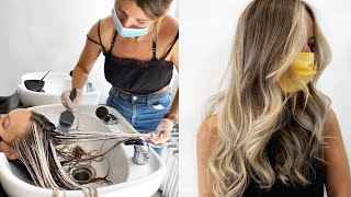 BOWLAYAGE Hair Color Tutorial  Blonding Transformation with Balayage at the Bowl  Daniella Benita [upl. by Russia]