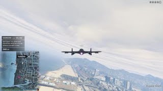 Grand Theft Auto V Online Pyro vs B11 Dogfight Pilot Snipe Cockpit kill PS4 [upl. by Annekam]