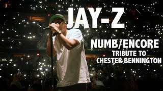 JayZ  Tribute to Chester Bennington  Numb  Encore  444 Tour 2017 [upl. by Wolram]