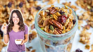 Healthy Homemade Granola with a Tip for Big Clusters [upl. by Thar983]