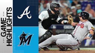 Braves vs Marlins Game Highlights 91523  MLB HIghlights [upl. by Yenrab562]