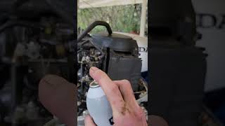 Honda 40 hp How to tell HACK Do I have a carburetor problem or spark ignition problem gregsanswers [upl. by Oicul]