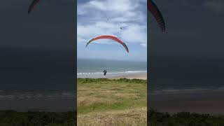 Advance iota DLS Paraglider take off at Rhossili Swansea UK [upl. by Jana]