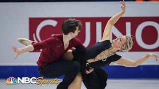 Hubbell and Donohue clinch ice dance silver in Italy despite slipup  NBC Sports [upl. by Coates]