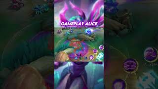 GAMEPLAY ALICE MOBILE LEGENDS femalegamer mobilelegends alicemobilelegends [upl. by Eenel]