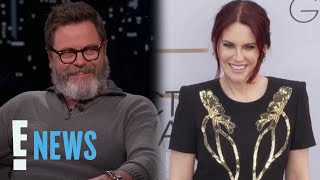 Nick Offerman Credits Wife Megan Mullally for Iconic Last of Us Cameo  E News [upl. by Tillfourd]