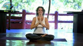 Yoga Morning Heart Expanding Practice  Intermediate Yoga Class  Full Length 49 minutes [upl. by Zsa Zsa]