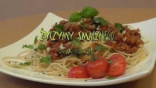 Spaghetti bolognese  Smakkujawpl HD [upl. by Nosecyrb]