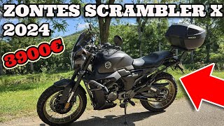 MA NOUVELLE MOTO  ZONTES SCRAMBLER X 125 G1 2024 [upl. by Tarrsus]