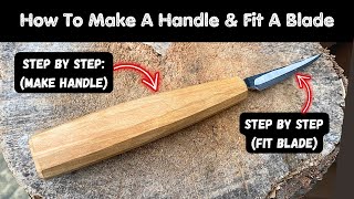 Pt 45 How To Make A Turning Sloyd Knife  Nic Westermann Handle Making amp Fitting [upl. by Nata]