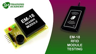 EM18 RFID module testing with serial terminal software in PC [upl. by Sremmus374]