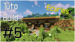 Tuto 5 FR  Ecuries  BUILD Tutorial Minecraft  119 [upl. by Nura]