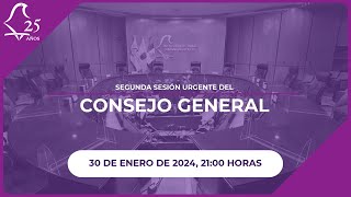 Segunda Sesión Urgente del Consejo General del IECM  30012024 [upl. by Hausmann]