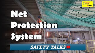 Safety Net System  Fall Arrest  Fall protection  Catch Net system  Safety Talks in Hindi [upl. by Alabaster]