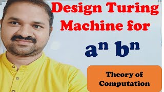 Turing Machine for an bn  Design  Construct  TOC  FLAT  Theory of Computation [upl. by Michele]