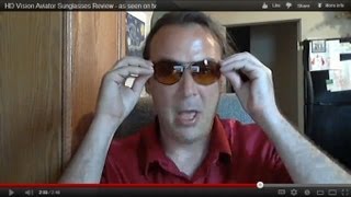 HD Vision Aviator Sunglasses Review As Seen On TV [upl. by Karim901]