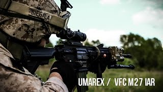 Gunfire amp SCDTV  Umarex  VFC M27 IAR aeg airsoft review [upl. by Toscano862]