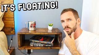 How to Make Floating Nightstands  Easy DIY Project [upl. by Ecneitap843]