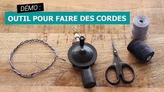 Utilisation du Spinster Ropemaker  Outil pour fabriquer des cordes [upl. by Maidie]