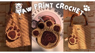 PAW PRINT CROCHET KEYCHAIN with this stepbystep tutorial [upl. by Ehcadroj]