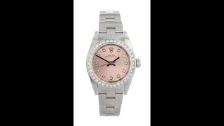 Rolex Custom Oyster Perpetual Pre Owned Watch Ref 76080 [upl. by Ahseena]