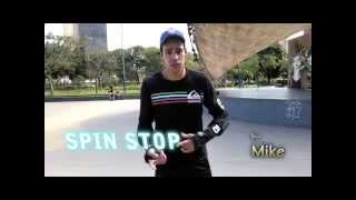 Spin Stop  how to stop on inline skates Spin Stop  Como frear parar de patins [upl. by Nessim]