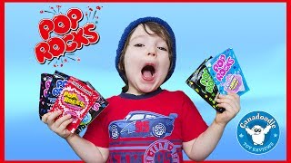 POP ROCKS Challenge Taste Test Game Kids Candy Review Canadoodle Toy Reviews [upl. by Naejamron652]