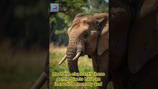 Elephants Never Forget 🐘 Amazing Memory Fact animalfacts [upl. by Andromada579]