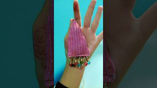 Lace wala latkan kaise banaye 😍 bohut hi simple design trending ytshorts [upl. by Airod51]