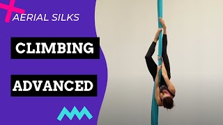 Aerial Silk Basics  3 Beautiful and Fun AERIAL SILKS CLIMBS for the advanced aerialist [upl. by Nahtiek]