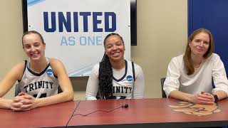 NCAA Womens Basketball Press Conference Trinity v Cortland State [upl. by Trey]