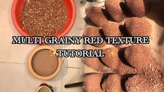 Multi grainy red texture tutorial💖with results new texture✨youtube asmr video satisfying [upl. by Meghann]