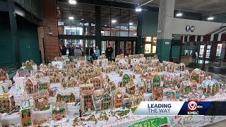 A labor of love Worlds largest gingerbread house now on display in Kansas City [upl. by Rehpotsrhc]