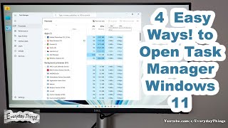 4 Easy Ways How to Open Task Manager Windows 11 [upl. by Tremml]